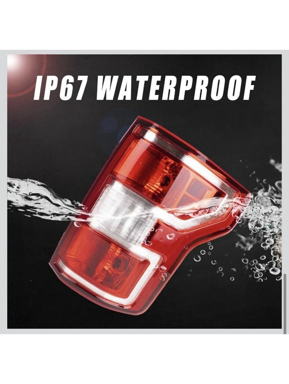 Boine F150 Tail Light Compatible With 2018 2019 2020 Ford F150 F-150 Right